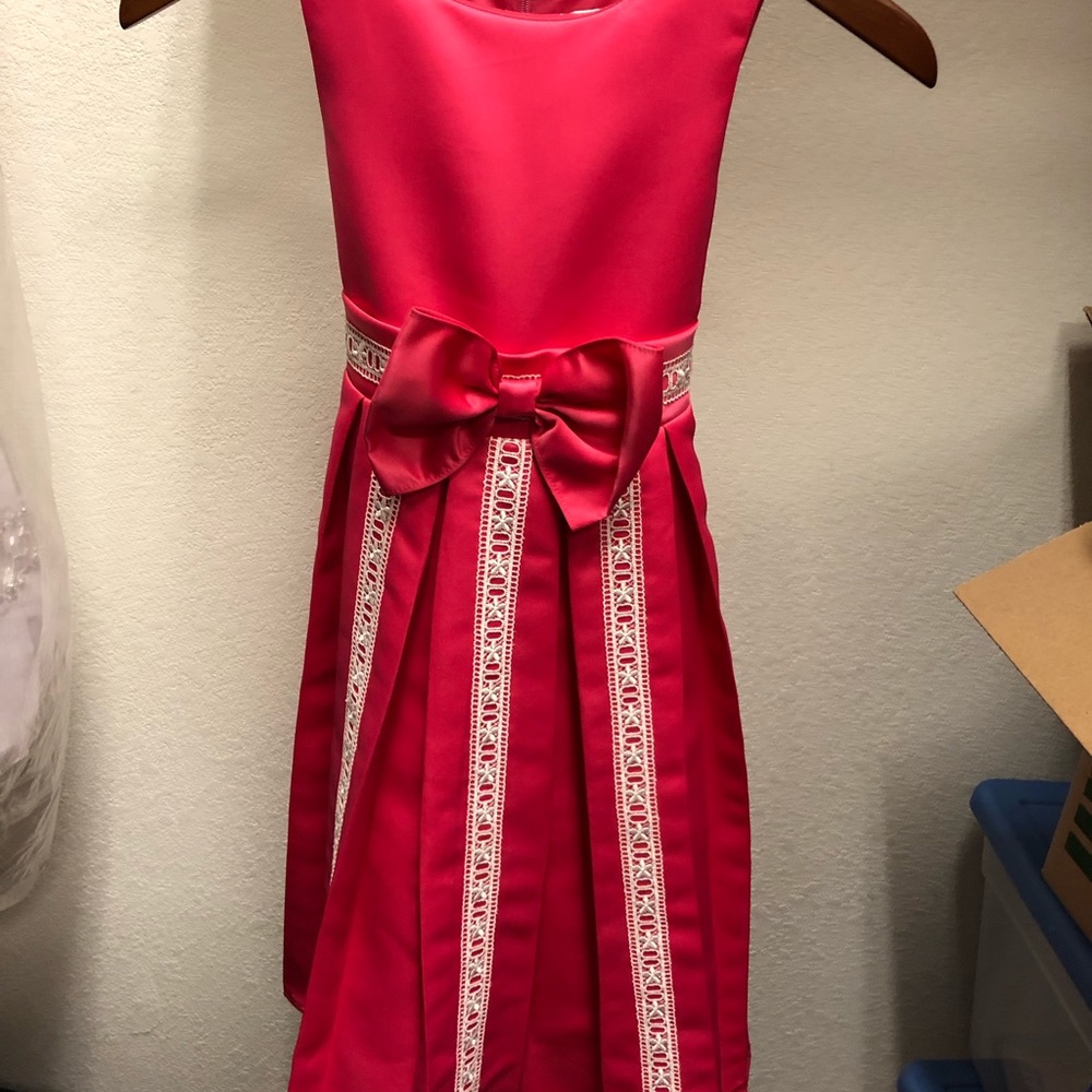 Worn once adorable dress for a girl size 7